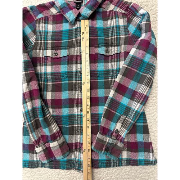 Patagonia Womens Long Sleeve Organic Cotton Fjord Flannel Shirt Size 4 - Picture 3 of 6